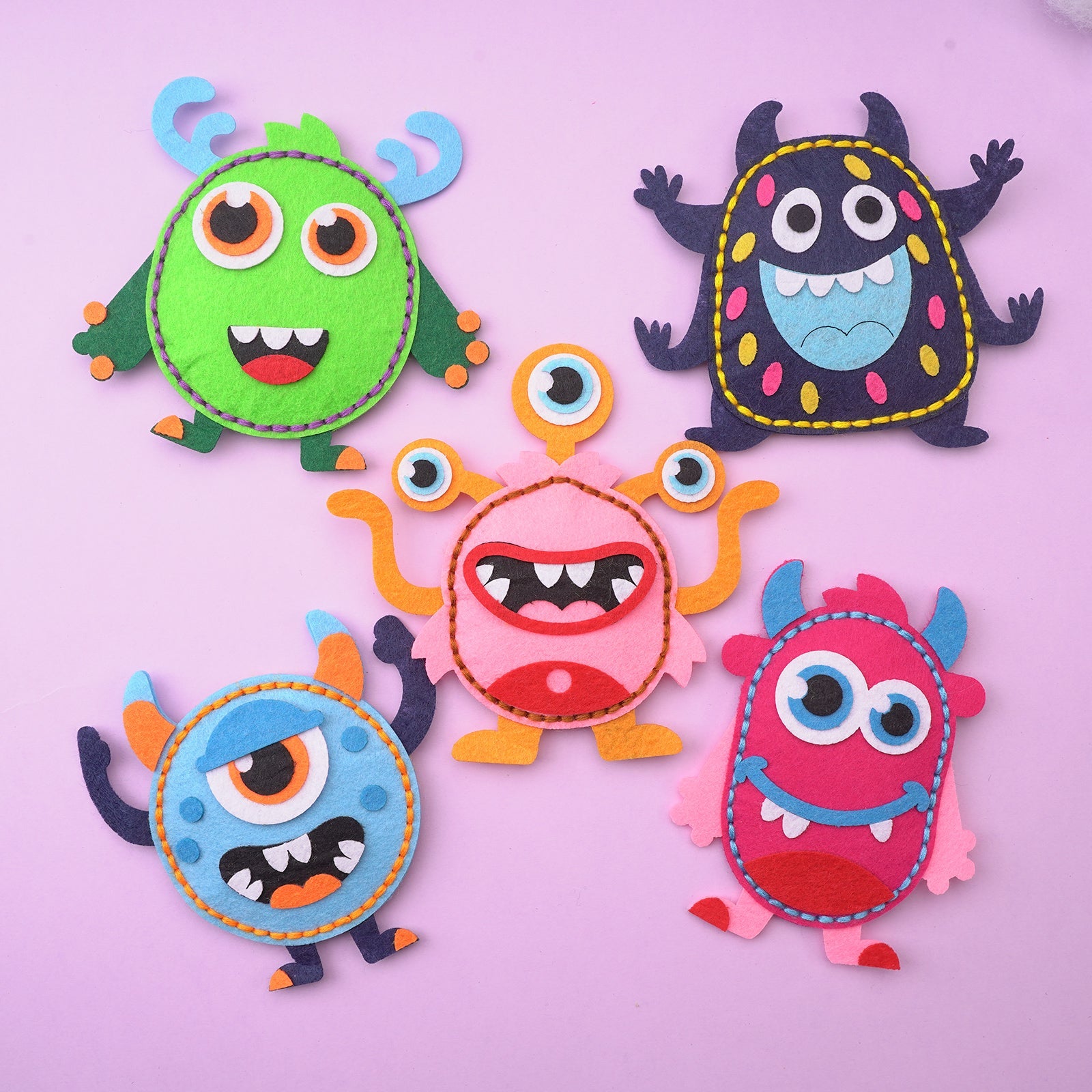 craft monsters Monster Craft Kit & Sewing Kit for Kids – Fun DIY Creatures
