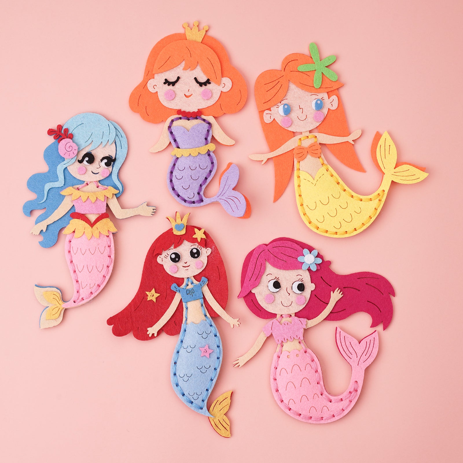 Mermaid Craft Kit Sewing Kit For Kids Fun DIY Ocean Magic mermaid-craft-kit-sewing-kit-for-kids-fun-diy-ocean-magic