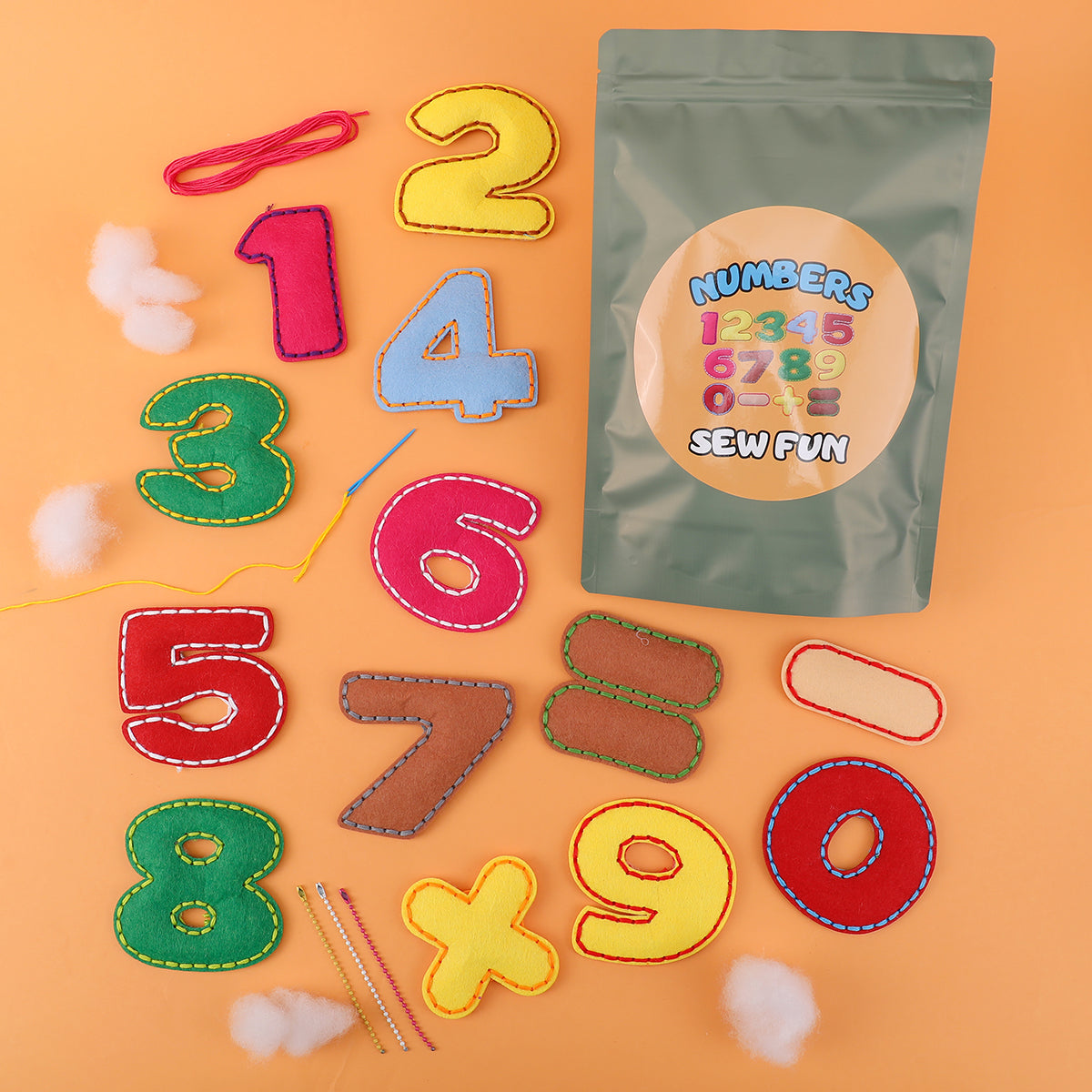 Numbers Craft Kit & Sewing Kit for Kids – Fun Educational DIY ...